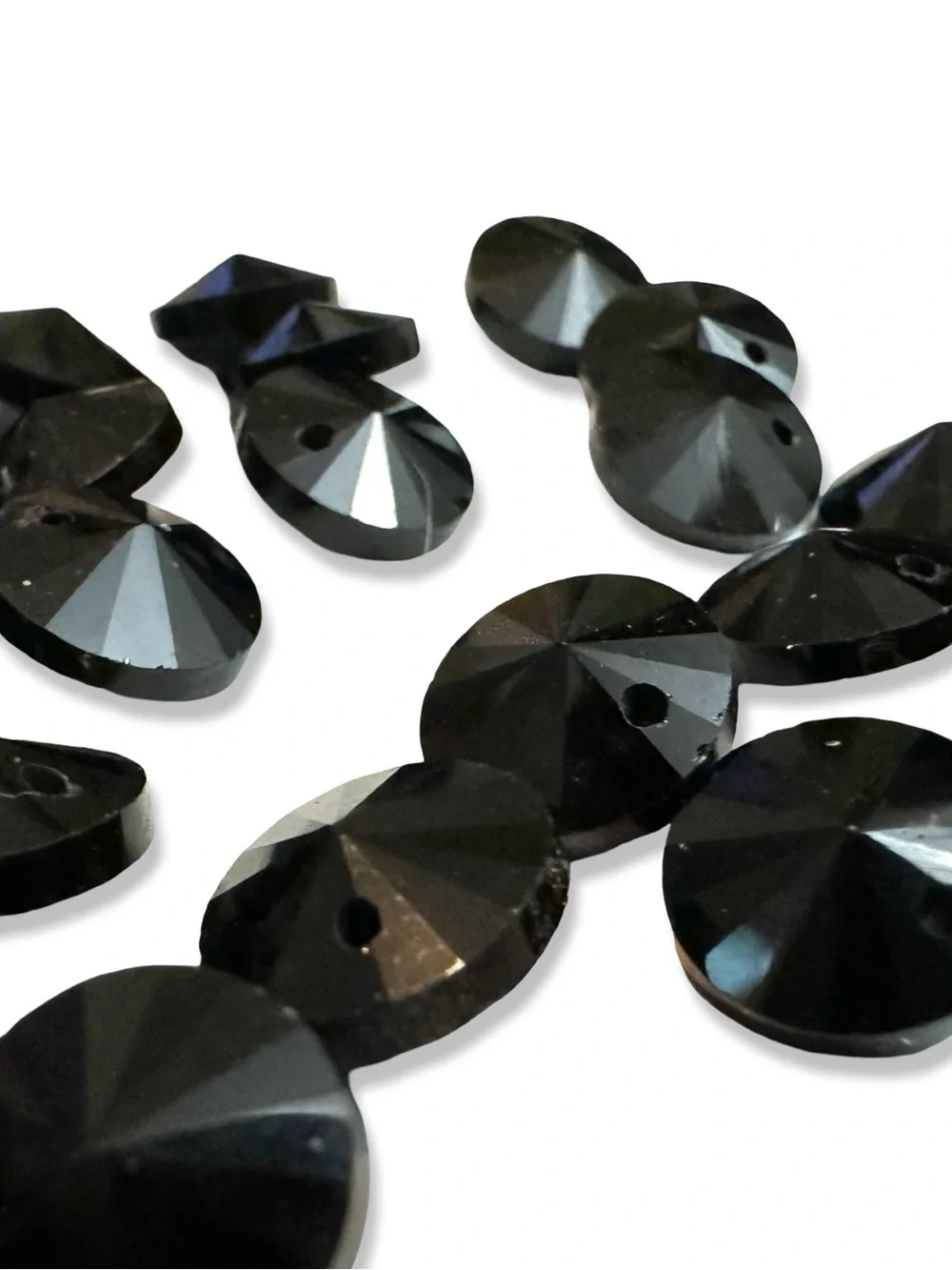 3 for $12 50 Pieces Vintage Faceted Disc Beads, 10mm
